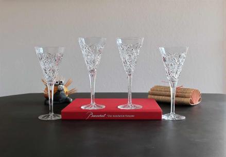 Verre a champagne baccarat cristal ancien