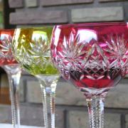 Verre cristal couleur st louis rose