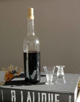 Verre cristal liqueur bourgueil lalique