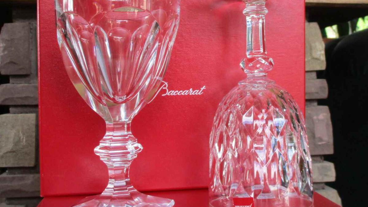 Verre à eau en cristal, tall water gobelet crystal