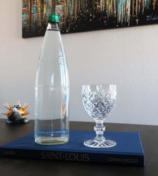 Verre eau saint louis france cristal