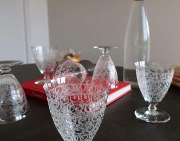 Verre en cristal ancien rohan chateaubriant baccarat