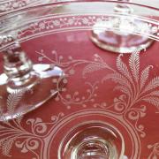 Verre fougeres baccarat ancien cristal