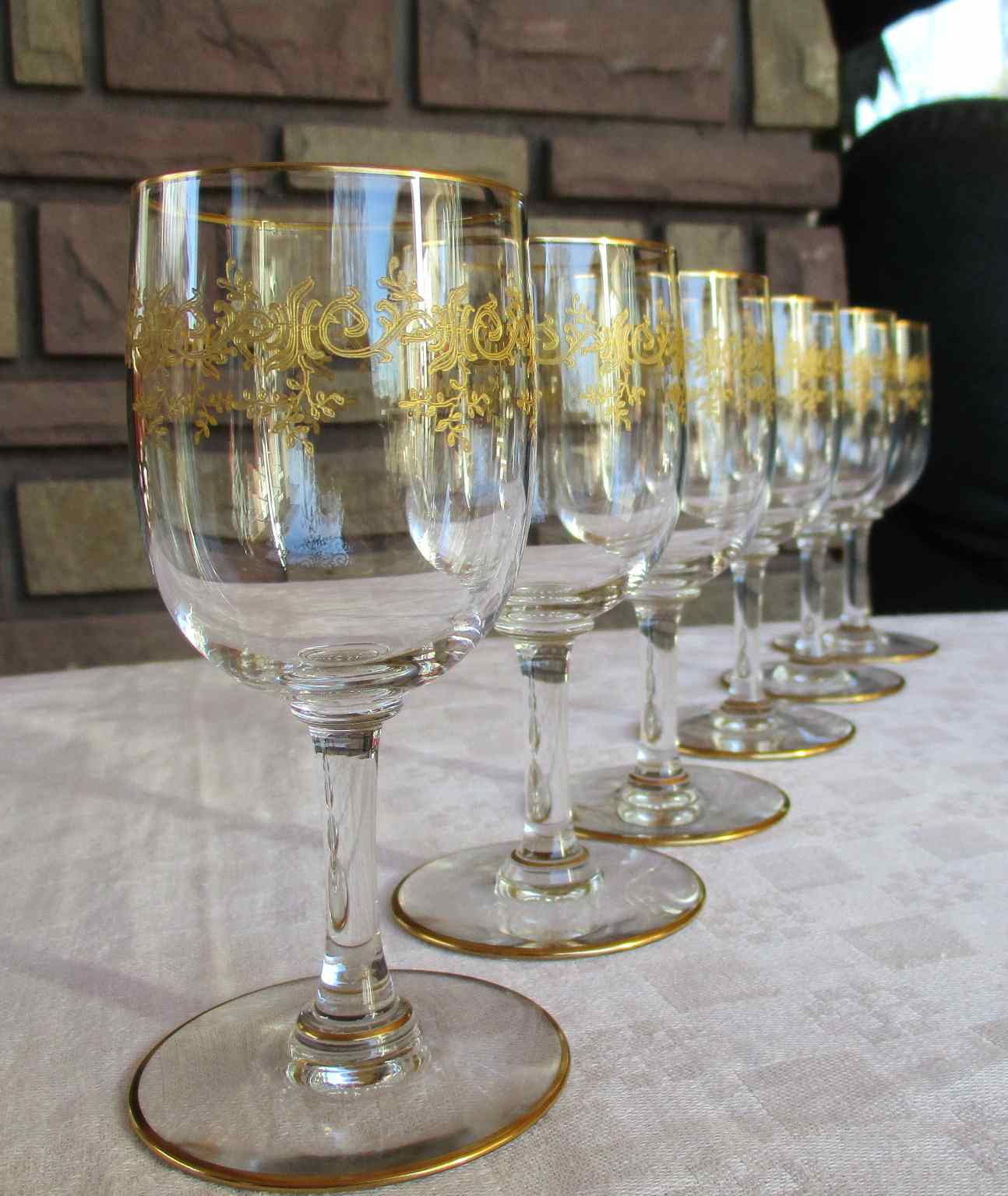  Verre en cristal  de Baccarat service Recamier