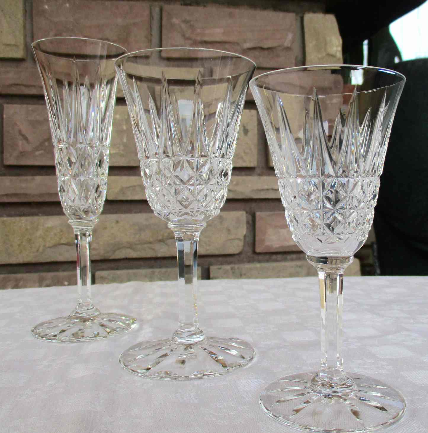  Verre  Saint Louis en cristal  service Tarn