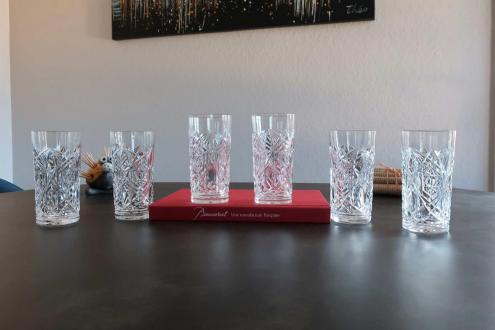 Verres chopes lagny baccarat cristal