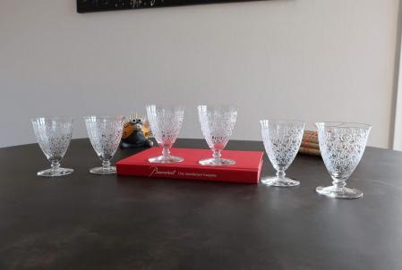 Verres eau baccarat chateaubriant